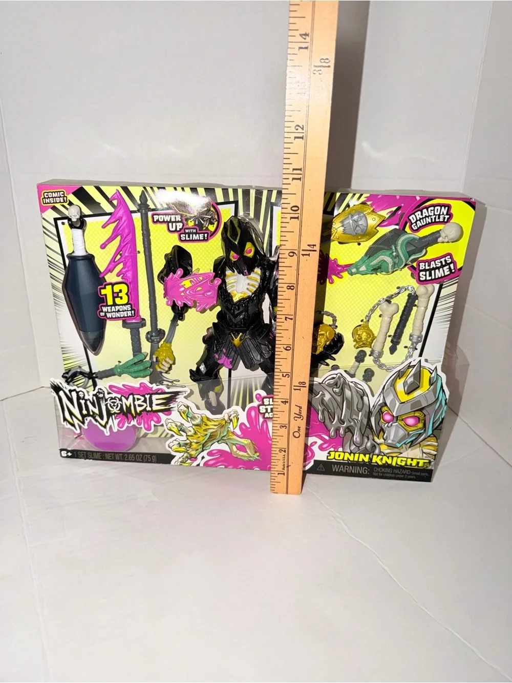 Black & Pink Zombie Action Figure with Slime Strike